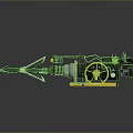 Harpoon Fishing Hunting Javelin With Harpoon Fork Whaling Fork Cry Game Harpoon Missile Fish Gun Fishing Gun 3d model