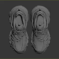 White Casual Sneakers with Lace Up Design Thick Sole Modern Outdoor Style Footwear
