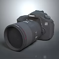modern dslr camera dslr card machine digital camera 3d model
