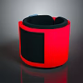 Red And Black Wrist Support Brace With Comfortable Design For Daily Use 3d model