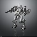 Futuristic Mechanical Robot Warrior With Detailed Armored Body And Sci Fi Design