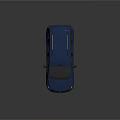 Blue Mercedes Compact MPV with Roof Rack and Modern Front Design Features