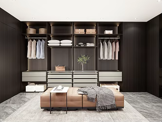Modern Cloakroom 3d model