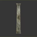 Classical Carved Stone Column Featuring Intricate Patterns For Architectural Design