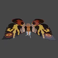 Colorful Moth With Detailed Eyes And Patterned Wings In Flight