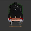 Vintage Green Steam Train Model With LNER Logo On Railway Track