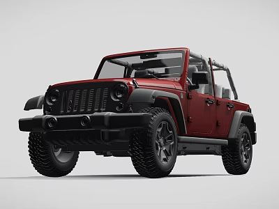 Modern Jeep Jeep Wrangler 3d model Modern Jeep Jeep Wrangler 3d model