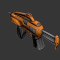 semi-automatic sci-fi gun 3d model