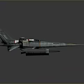 Futuristic Aerospace Spacecraft With Sleek Wings And Cosmic Exploration Design