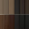 Decorative Wall Panels With Various Wood Grain Colors For Interior Home Design