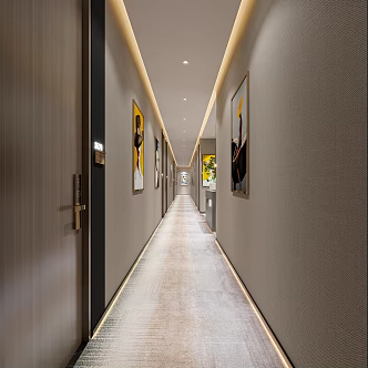 Modern aisle 3d model