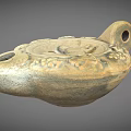 Handcrafted Ceramic Tea Vessel With Intricate Carved Patterns And Natural Earthy Tones