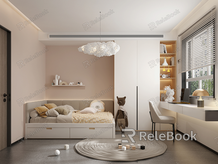 Modern Tatami Bedroom Children's Room model