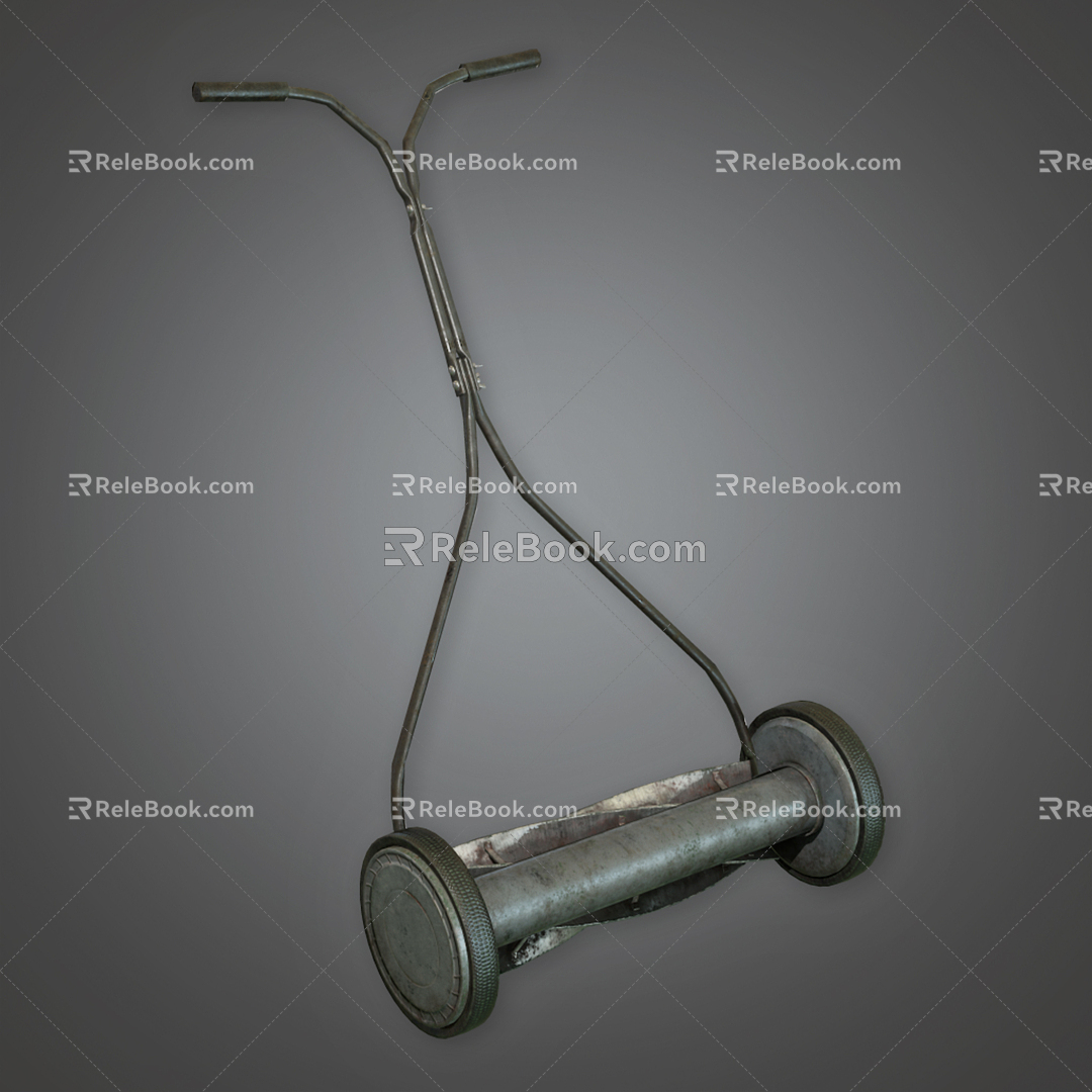 Modern Weeder Lawn Mower 3d model