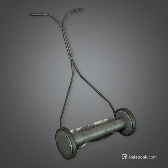 Manual Agricultural Equipment With Metal Wheels And Frame For Efficient Farm Operations 3d model 