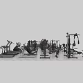 Various Sports Equipment Collection Featuring Fitness Gear And Training Supplies For Gym