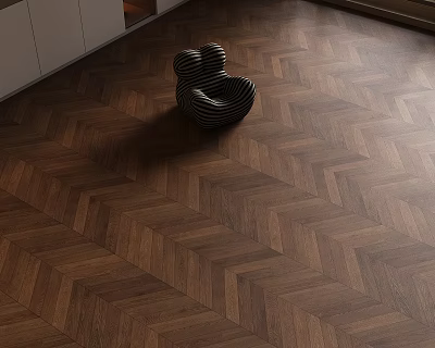 Herringbone Wooden Flooring In Cozy Living Space With Unique Chair 3d model Herringbone Wooden Flooring In Cozy Living Space With Unique Chair 3d model