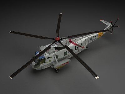 Modern Helicopter 3d model