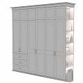 Retro Wardrobe Wardrobe Toy Book Bookshelf 3d model