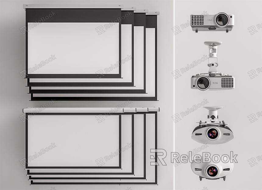 Modern Projector Projector Projection Screen Combination model