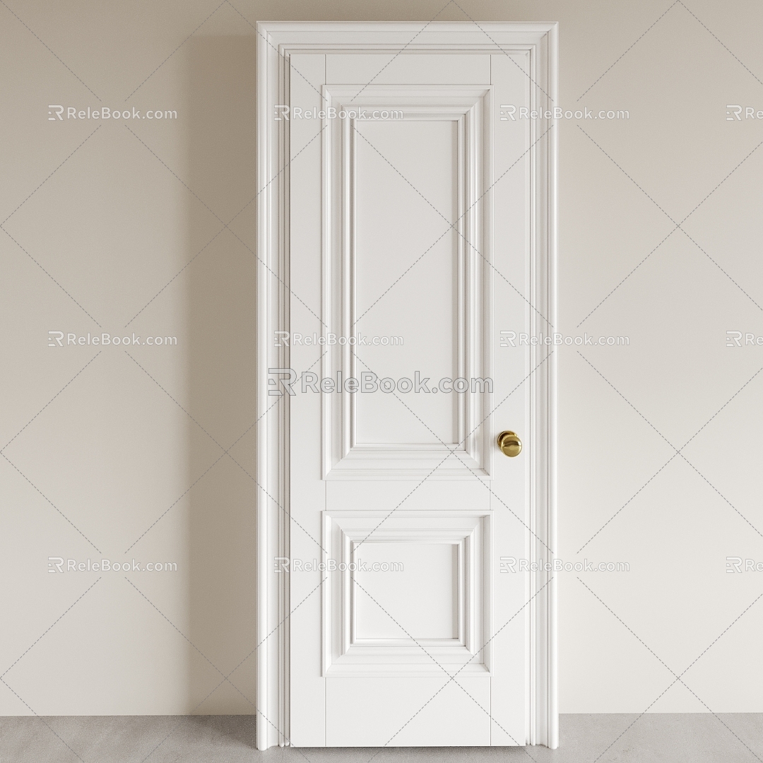 Door Interior Door Bedroom Door Single Door Swing Door 3d model