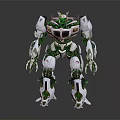 Modern Robot Warrior Mechanical Combat Police Mechanical Armor 3d model
