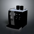 Modern Black Desktop Computer Tower With Control Panel And Interface Ports 3d model