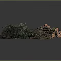 Natural Wood Branches And Firewood Stack With Dry Twigs And Logs