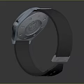 Sleek Modern Wrist Watch with Square Dial Roman Numerals and Black Leather Strap