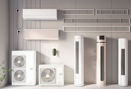 modern air conditioning 3d model