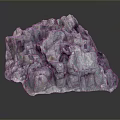 Scenic Rock Landscape Featuring Gray Color Irregular Textured And Bumpy Surface 3d model