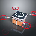 Space Aerospace Quadcopter Drone With Orange Package And DP13 Logo