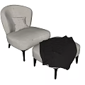 Minotti single sofa 3d model