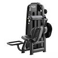 Sports Equipment Strength Training Machine With Black Frame Padded Seat And Adjustable Settings