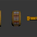 Heavy Duty Industrial Crane Equipment With Yellow Pulley And Cable Drum Wheels