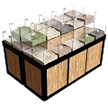 Shelf Supermarket Rice Shelf Storage Rack Supermarket Rice Stack Shelf 3d model