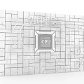 Advanced Industrial Equipment CPU Processor On Circuit Board Technology Design