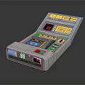 Professional Electronic Control Panel With LCD Display Screen Function Buttons And Indicators 3d model