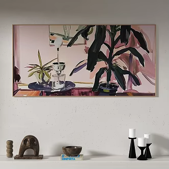 Quiet Light Luxury Decorative Painting 3d model