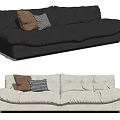 Modern Baxter two-seat sofa 3d model
