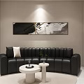 Modern Beauty Salon Interior With Elegant Reception Sofa Product Display Shelves And Professional Workstation