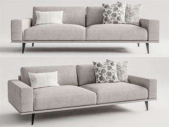 Modern double sofa 3d model