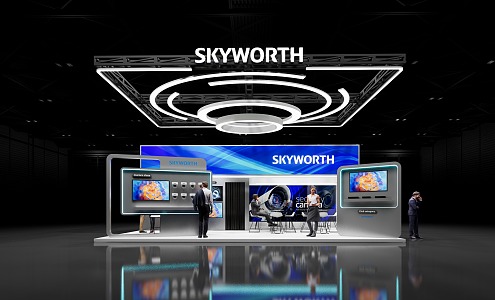 Skyworth TV Technology Exhibition Stand 3d model