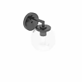 Outdoor Wall Light with Black Metal Bracket and Clear Glass Globe Design