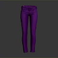 Stylish Purple High Waist Skinny Fit Pants For Women Casual Fashion Look