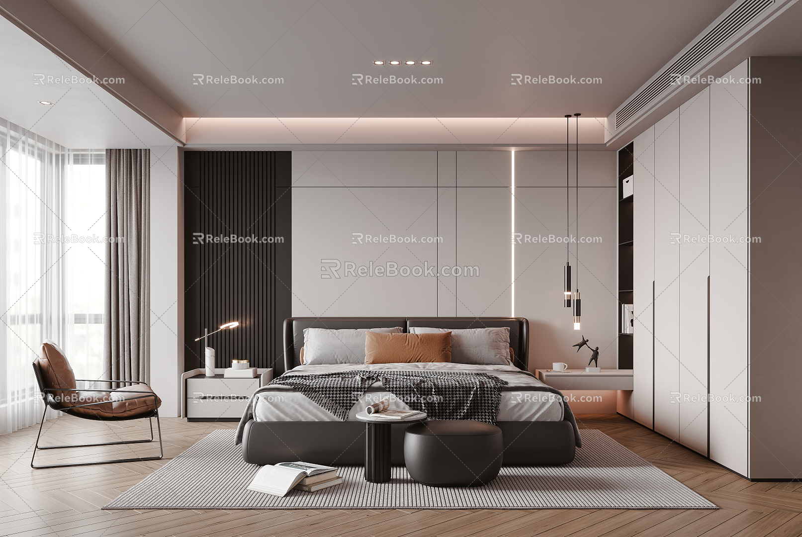 Modern Bedroom 3d model