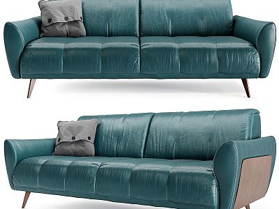 Modern Multi-Person Sofa Two-Person Sofa Casual Sofa Living Room Sofa Leather Sofa Corner Sofa 3d model