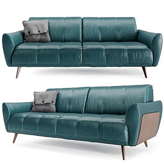 Modern Multi-Person Sofa Two-Person Sofa Casual Sofa Living Room Sofa Leather Sofa Corner Sofa 3d model