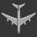 Singapore Airlines Airplane Model With White Body Blue Yellow Tail And Four Engines