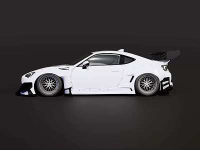 Subaru modified racing 3d model